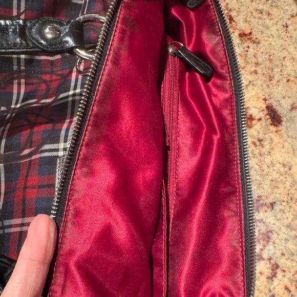 Coach Poppy Large Tartan Plaid Satchel with Matching Wristlet - Picture 16 of 16